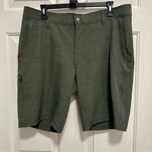 BYLT Dark Olive Green Kinetic Premium Basic Performance Stretch Shorts Size XL